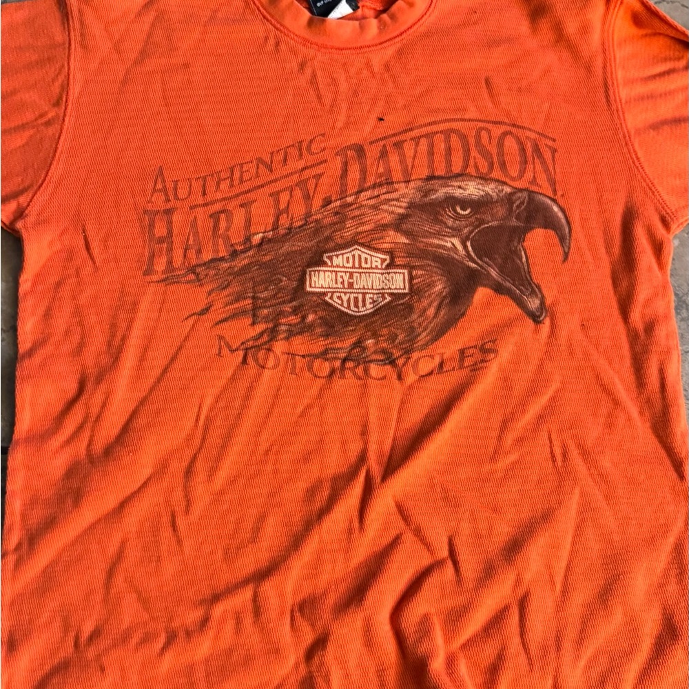 Harley-Davidson Orange Crewneck Sweater